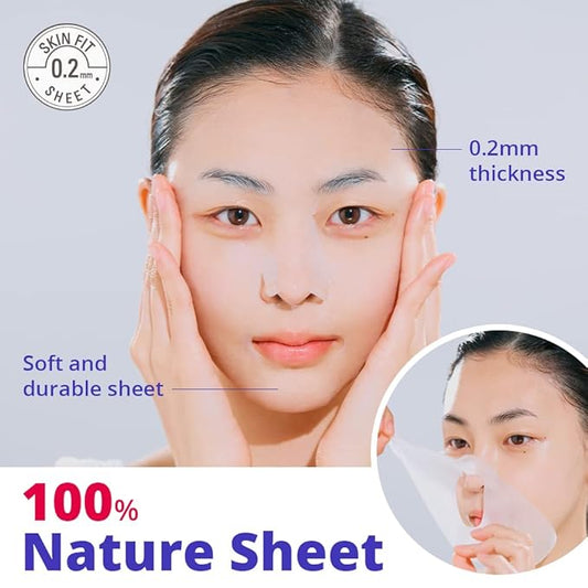 DERMATORY Hypoallergenic Cica Pick Up Mask, Thin Sheet Masks (0.2mm), Gentle, Moisturizing, Soothing, Healing, Calming Cica Skincare, Centella Asiatica, Guaiazulene, Panthenol (30 Sheets)