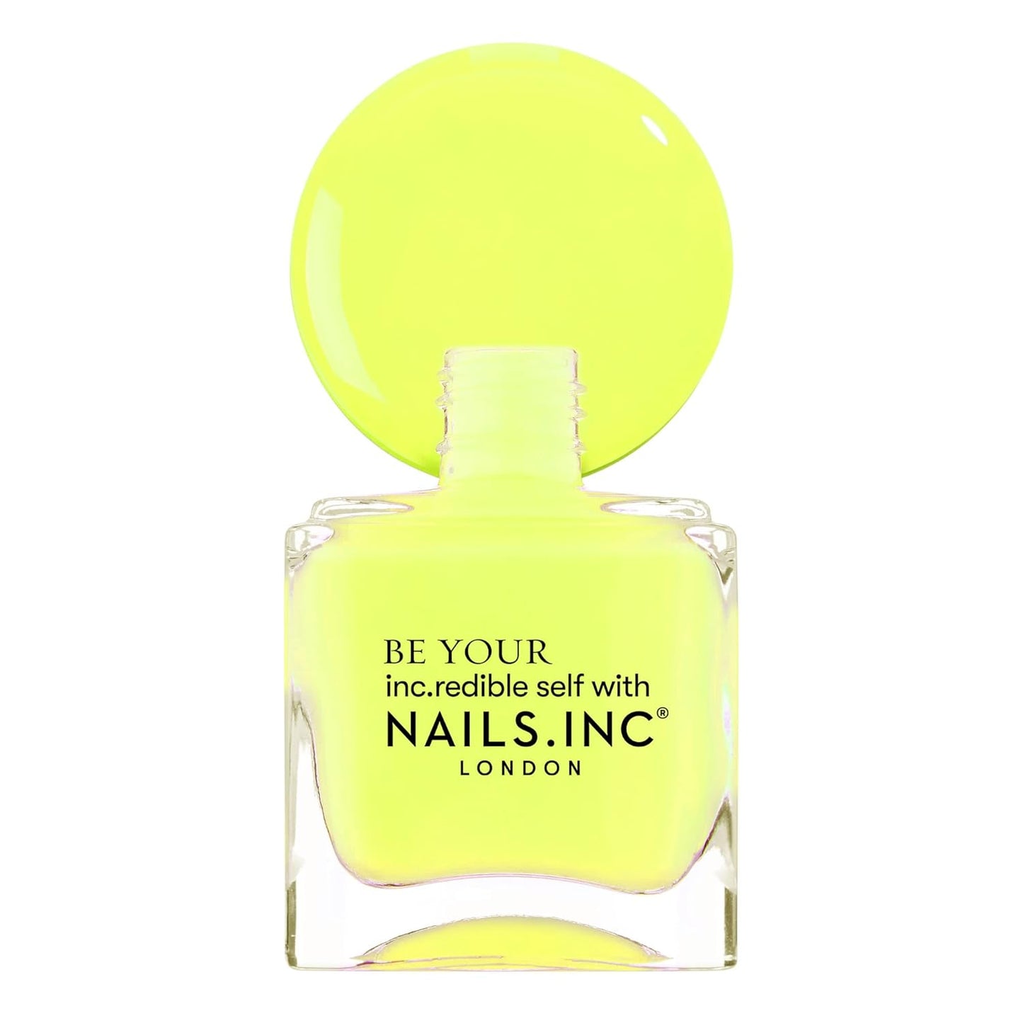 Nails Inc Neon Lite Nail Polish Quad, Neon Glow Enhancing Shades, Fast Drying, Long Lasting, Chip Resistant, Air Dry Manicure,Vegan, Cruelty Free, 4 Piece Set