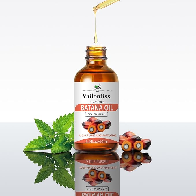 Batana Oil, Batana Oil for Hair Growth, Strengthens Hair, Massages Skin, Suitable for All Hair Types and Skin Types (Batana Oil, 2 Fl Oz)