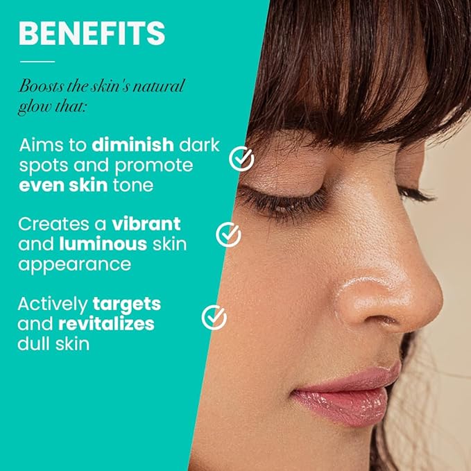 Conatural Brightening Serum 30ml - Radiant Face Serum, Daily Hydration, Antioxidant-Infused for Luminous Complexion, Water-Based Facial Serum for Radiance