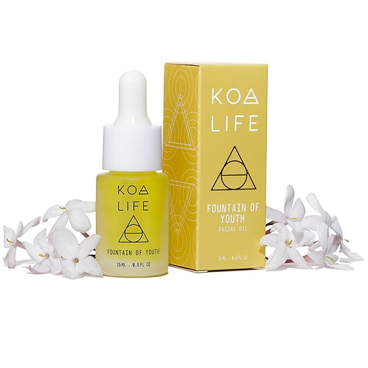 KOA LIFE Doctor-Formulated Anti-Aging Rosehip Face Oil, Made in USA, Organic, Vegan, Cruelty & Chemical Free Fountain of Youth