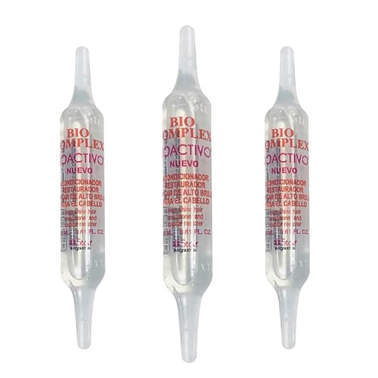 Bioactivo High Shine Hair Conditioner 3 Pack – 0.61 oz Each, Intense Nourishment & Glossy Shine Treatment for All Hair Types