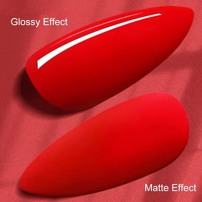 Vishine 3Pcs 16ml Gel Top Coat & Base Coat Set, Matte & Shiny Finish, Long Lasting, Compatible with All Brands, Suitable for Natural & Artificial Nails