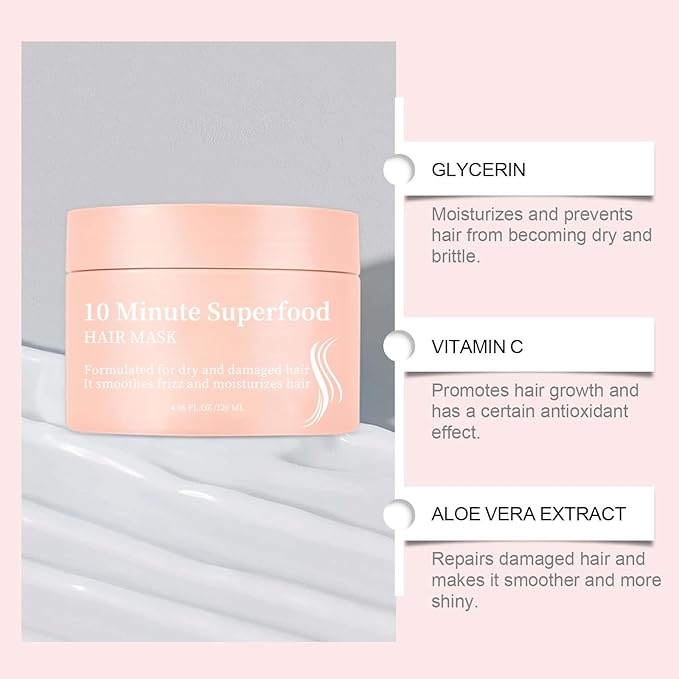 Hair Mask Hair Treatment for Dry Damaged Hair,Deep Repair Damage Hair Root Hair Treatment Mask,Natural Deep Conditioner Hydrating Hair Masks