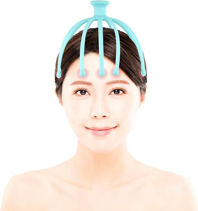 Head Massager Scalp Massaging Tool Relaxation Tool Octopus Scalp Massager Drivers Headache Relief Head Gua Sha Massager The Driver Tools Multifunction Massager