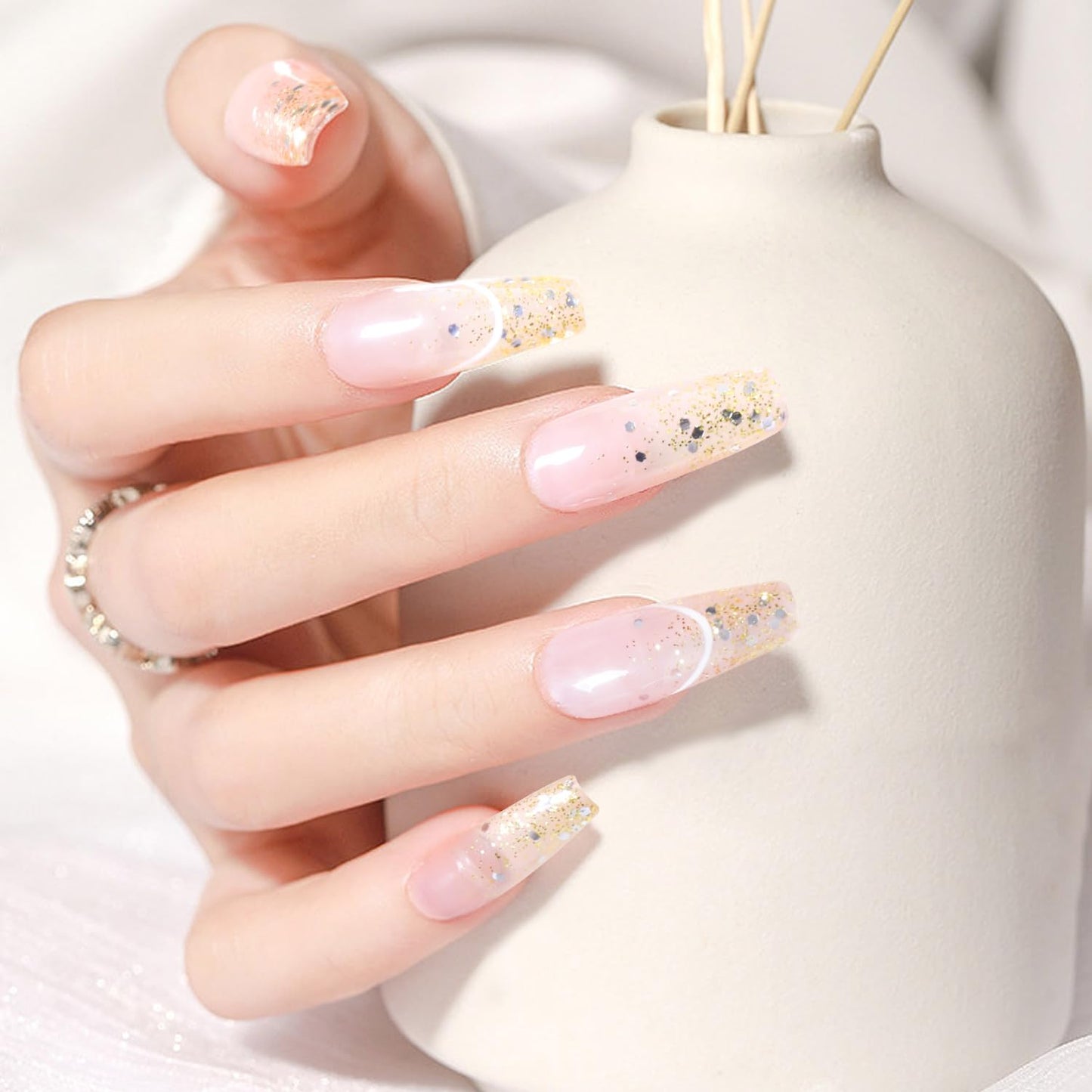 Major Dijit Quick Dry Nail Polish Glitter Yellow Summer Nail Lacquer for Nail Art Regular Nail Polish 0.41 fl oz.