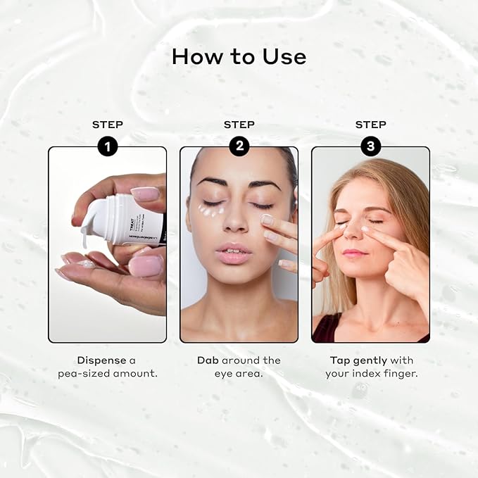 Brightening Eye Gel | Under Eye Brightener Gel For Puffy Eyes with Peptides | Soothing Eye Gel for Eye Care, Dark Circles, Fine Lines and Wrinkles - 0.5 fl oz