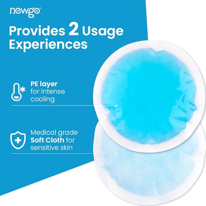 NEWGO Cold Eye Mask Cooling Eye Mask for Dry Eyes and Small Ice Packs for Injuries