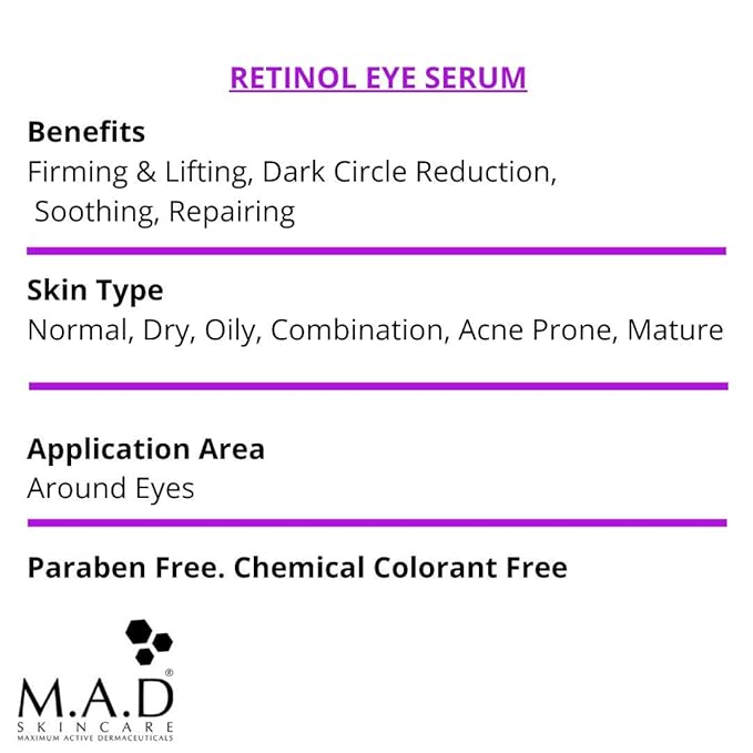 M.A.D Skincare Anti-Aging Retinol Eye Serum 15g