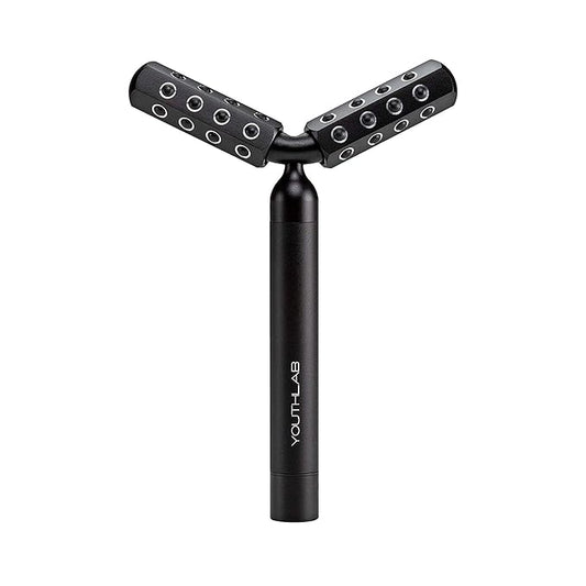 Revolution Roller - Germanium Stone Uplifting Face/Body Beauty Massage Tool/Roller/Wand for Skin Tightening/Firming, De-Puffing, Anti-Aging (Black)