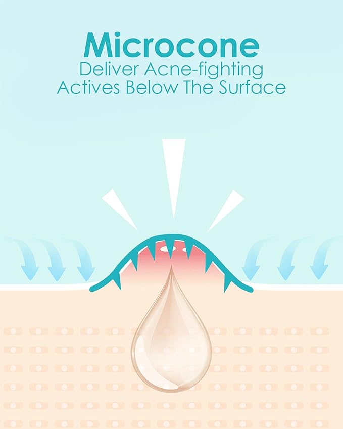 Microdart Acne Patch (18 Patches) - Hyaluronate, Salicylic Acid, Vitamin C, Microdart Pimple Patch for Deep, Early Stage and Hidden Pimples (18 Count (Pack of 1))