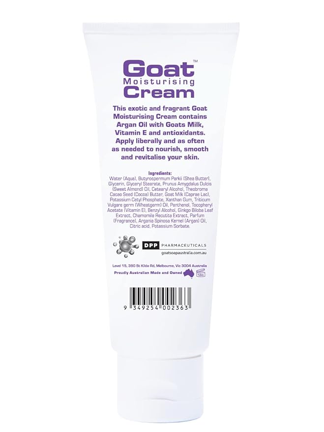 Milk Moisturizing Cream with Argan Oil100ml, Suitable for dry itchy or sensitive skin, Made in Australia