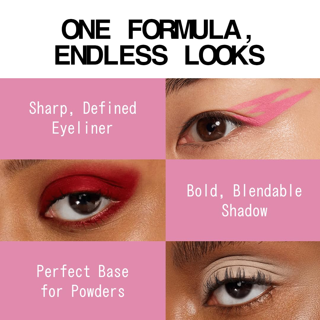 about-face Matte Fluid Eye Paint On Pointe – High-Pigment Liquid Eyeshadow, Long-Lasting, No-Budge Matte Finish, Vegan & Cruelty-Free (Baby Pink)