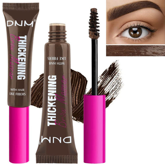 Tinted Thickening Brow Mascara,Brow Fast Sculpt,Waterproof, Transfer-proof, Brush to Fill in Eyebrows and Cover Gray Hairs - Cruelty Free - Light Medium Brown (2pcs 07 Espresso)