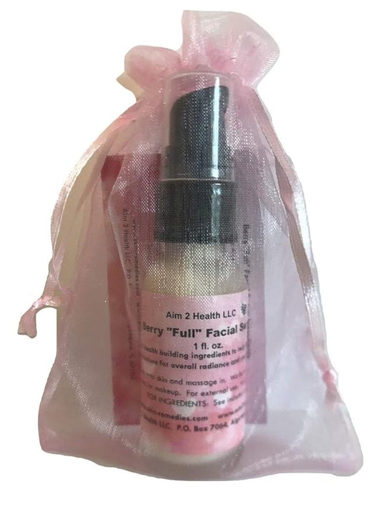 Berry "Full" Facial Serum Best Anti-Aging Face Serum Soothes Wrinkles & Boosts Collagen Balances Skin Texture - Organic Blueberry, Cranberry & Red Raspberry Leaf 1 OZ