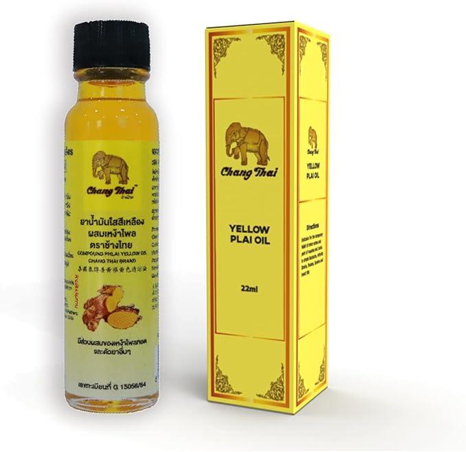 Chang Thai Herbal Yellow Plai Balm Massage Muscle Joint Oil 22ml