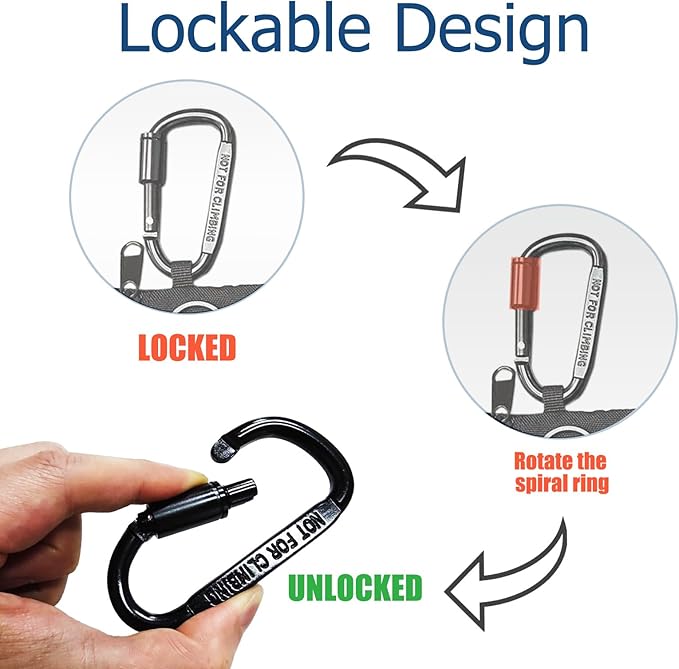 3 Pack Tactical EDC Keychain Pouch with Upgraded D-Ring - Military Mini Molle Utility Organizer for Outdoor, Hiking, Camping, Belt Gear, Zipper Pocket Bag