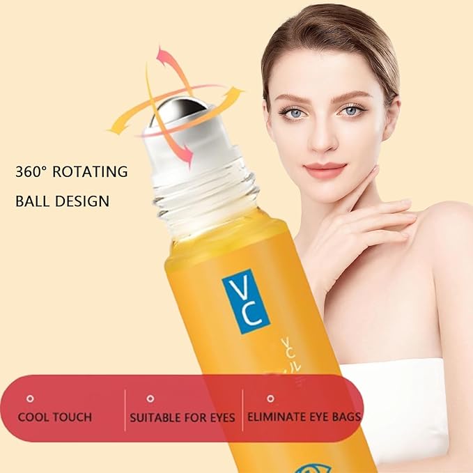 Dinkiss Lutein Eye Essence Oil, Vitamin C Lutein Eye Essence Oil, Improve Bags and Dark Circles, for Women Men (1, 2 pcs)