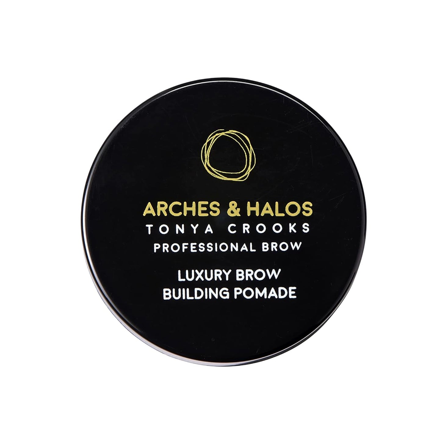 Arches and Halos Luxury Brow Building Pomade - Vegan Eyebrow Pomade - Creamy, Long Wearing Color for Clean, Defined Brows - Warm Brown - 0.1 oz
