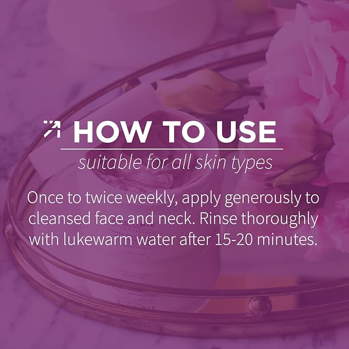 Alchimie Forever Kantic Brightening Moisture Mask | Soothes, Hydrates, Protects Skin | 3.3 Fl Oz