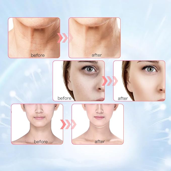 Neck Face Massager, Multifunctional Facial Massager, Face Sculpting Tool for Skin Care and Double Chin (Black Gold)