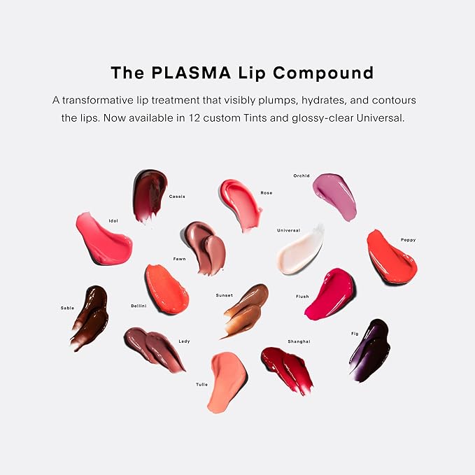 U Beauty The PLASMA Tinted Lip Compound Anti-Wrinkle & Anti-Aging Treatment - Shimmery Plumping Lip Gloss with Hyaluronic Acid, Shea Butter, Salicylic Acid & Peptides to Deeply Hydrate,Shanghai -15 mL