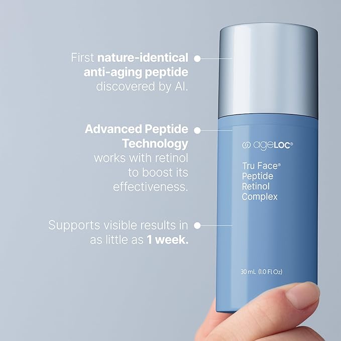 Nu Skin | ageLOC Tru Face Peptide Retinol Complex | 1 Fl Oz | Serum Skincare | Anti Aging Face Serum | Pore Minimizing | Peptide Facial Skin Care Product