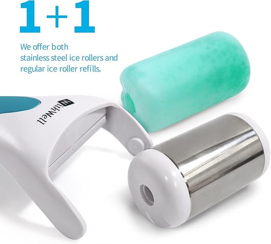 Stainless Ice Roller -Long-Term Durability,Smooth Skin Care Beauty Product; Korean Face Massager for Face and Eyes