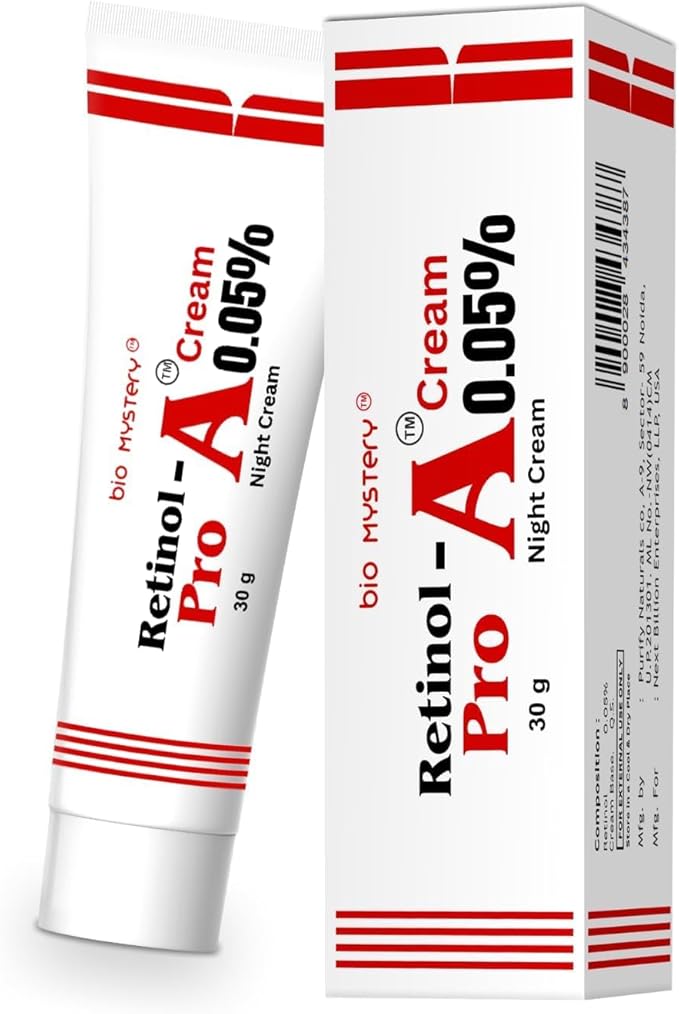 Retinol 0.05% For Night Repair Cream, Face Moisturizer for Wrinkle Reduction, Non-Greasy Formula for Daily Use 1.0 Oz