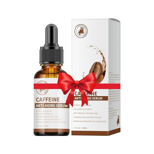 Caffeine Eye Serum Under Eye Treatment Serum for Moisturizing Anti-Aging Brightening Eye Serum, Caffeine Cream for Wrinkles, Dark Spots and Dark Circles Beauty Skin Care