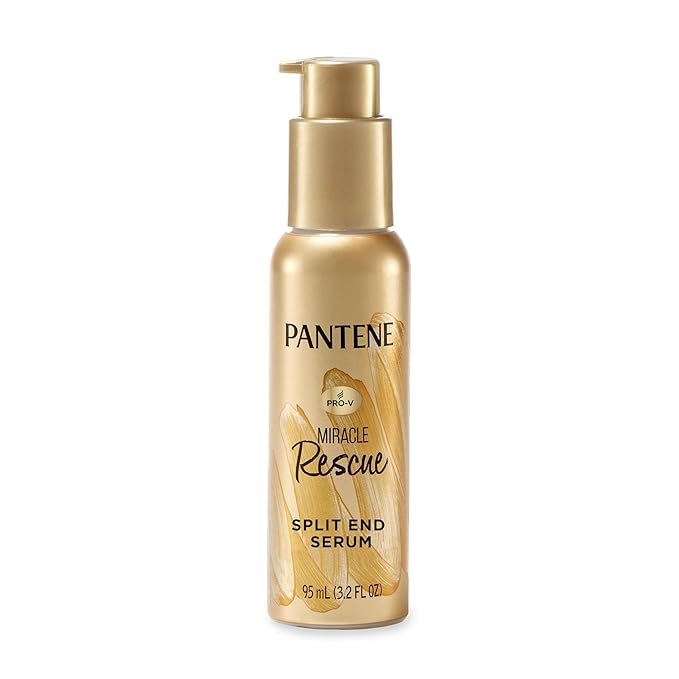 Pantene Hair Serum, Split Ends Hair Treatment, Hair Serum for Frizzy and Damaged Hair, Miracle Rescue, 3.2 oz