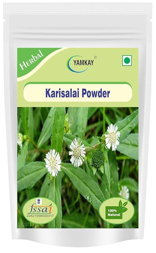 Eclipta Prostrata | Karisalai | Karisalankanni | Bhringraj powder | False Daisy Powder | Hair Growth | Organic Herbal Powder for Beautiful Hair 100% Natural (300 GM)
