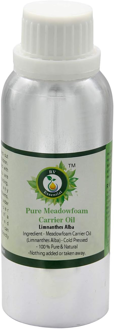 Meadowfoam Oil | Limnanthes Alba | Meadowfoam Seed Oil | Meadowfoam Carrier Oil | for Skin | for Hair | 100% Pure Natural | Cold Pressed Meadowfoam Oil | 1250ml | 42oz by R V Essential