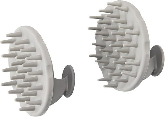 Scalp Hair Massager Shampoo Brush 2-Pack, Scalp Scrubber Set for Hair Growth and Deep Cleansing with Thick and Thin Bristles