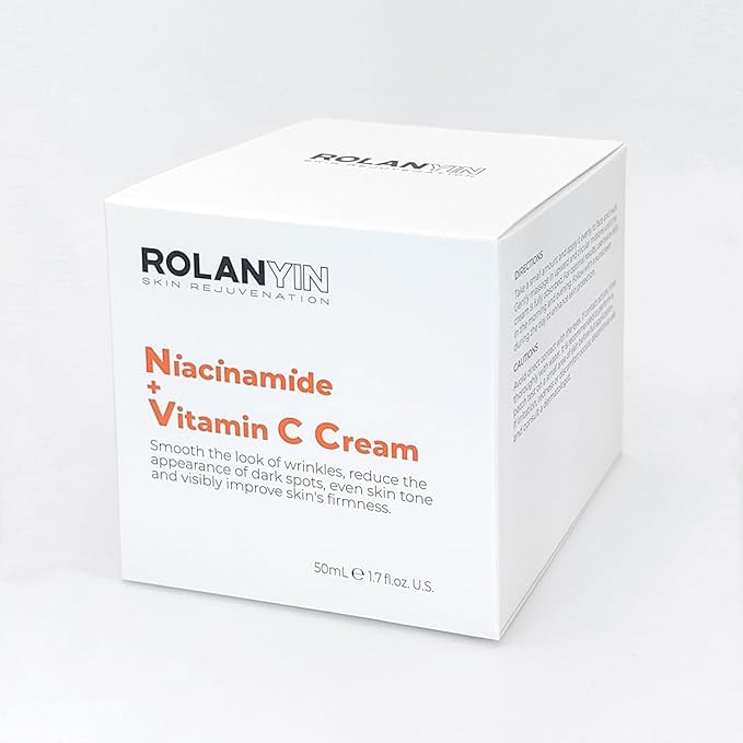 ROLANYIN Niacinamide + Vitamin C Cream Deep Hydration Anti Aging Revitalizing Pore Minimizing and Even Skin Tone Formula Skin Care