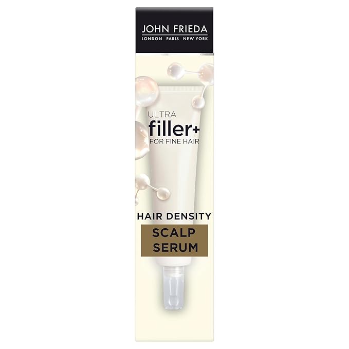 John Frieda ULTRAfiller+ Hair Density Scalp Serum for Fine Hair, Volumizing Hair Serum, Scalp Treatment for Thickening for Women and Men, 2 Oz