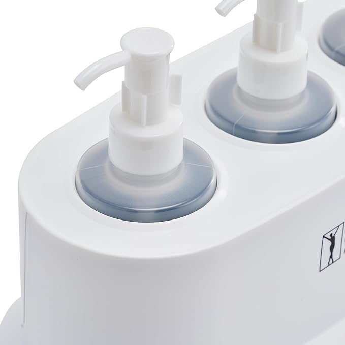 Master Massage 3-Bottles Massage Oil, Lotion, Cream Warmer Heater with Empty Bottles- Massage Cream Heating Device- Salon SPA Massage Body Therapy, White