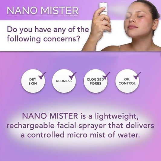 Spa Sciences - Nano Mister - Hydrating Facial Mister with Battery Bank
