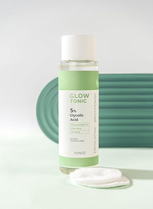 Glow Tonic | Pore Tightening, Exfoliating & Purifying | with Salicylic Acid, Niacinamide, Aloe Vera & Ginseng | Reduces Pores, Shine & Blackheads | Serum-Effective Formula | 200 ml