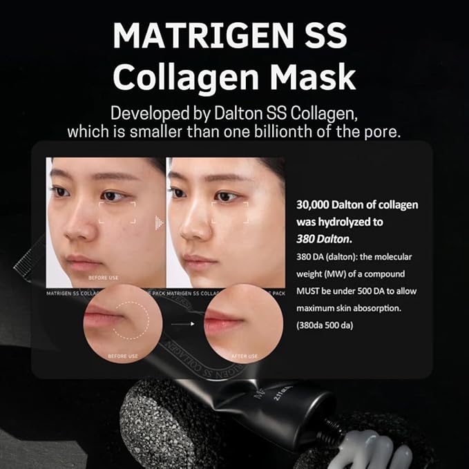 Matrigen Reverse Volume Collagen Face Mask – Korean Skincare Peel Off Face Mask Gel - SS Collagen Face Peel Mask - 2.11 Fl Oz