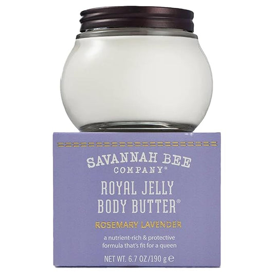 Savannah Bee Company Royal Jelly Body Butter ROSEMARY LAVENDER 6.7 Ounce
