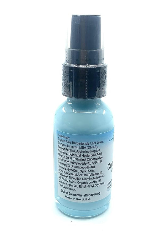 Magic Firming Serum-Copper Peptides Daily Firming Serum-Argireline, Matrixyl 3000, SNAP-8, Pentapeptide-18 (Leuphasyl), SYN-AKE, Copper Peptide,Syn-Coll, Syn-Tacks