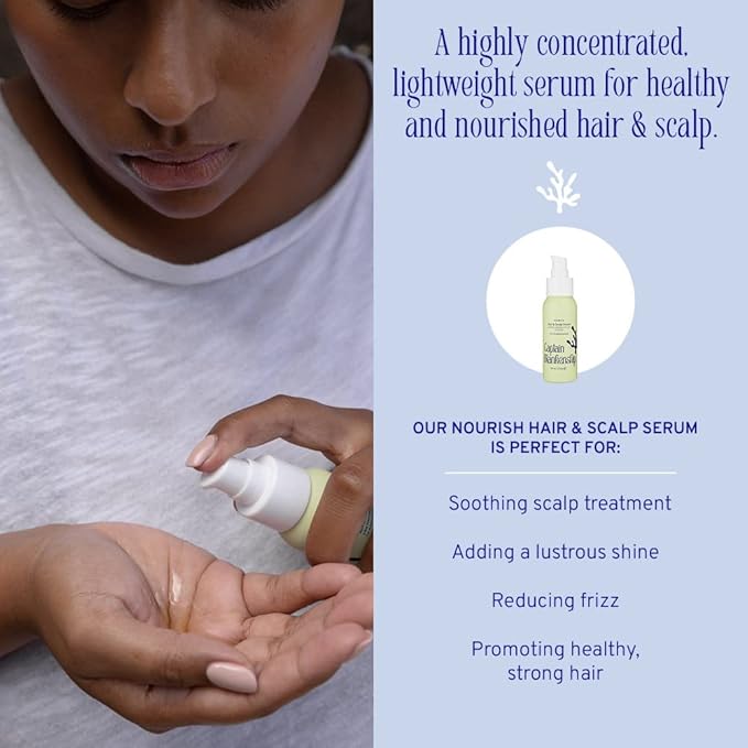 Captain Blankenship Nourish Hair & Scalp Serum | Restores the Scalp, Promotes Healthy Hair Growth, & Reduces Frizz | Color Safe, Organic, Sulfate Free, Vegan Haircare - 2 oz