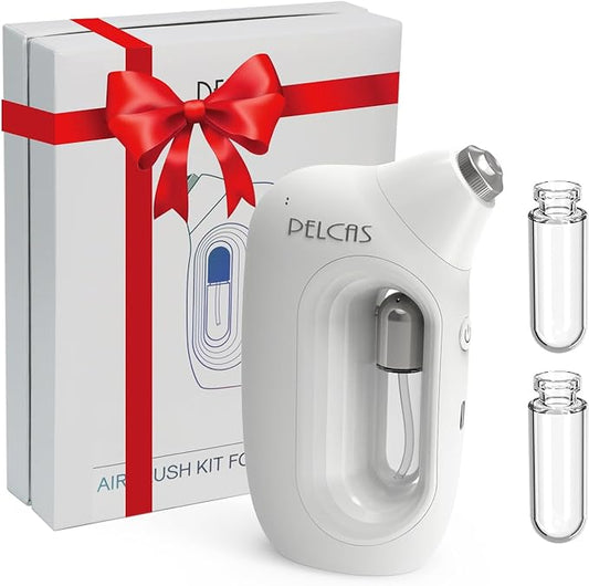 PELCAS Cordless Facial Mister, 0.2mm Nano Facial Mist Sprayer, 65Kpa Oxygen Facial Machine, Airbrush for Skincare, Serum, Toner, Facial Essence SPA at Home