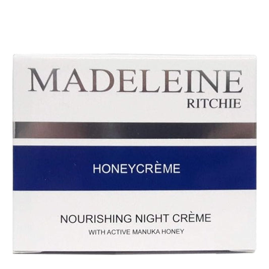 MADELEINE RITCHIE New Zealand HoneyCreme Nourishing Night Creme with Active Manuka Honey 3.4 fl.oz. Anti-Aging Night Firming Cream & Face Moisturizer