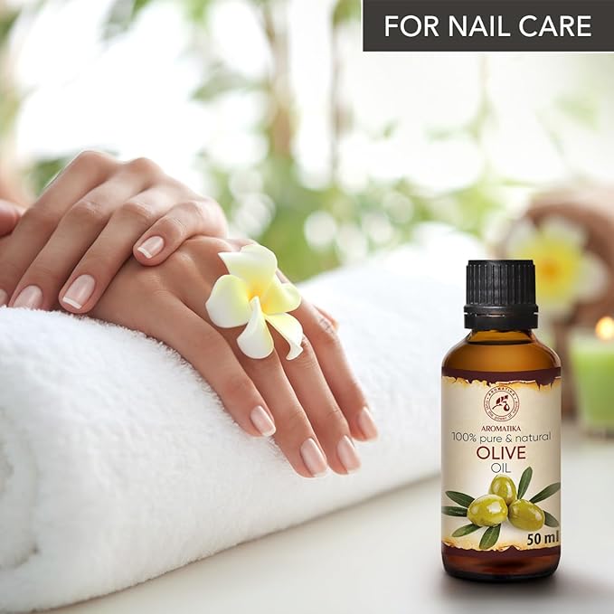 Olive Oil Extra Virgin 1.7 Fl Oz - 100% Pure Unrefined - Best for Hair - Skin - Nails - Lips - Face - Body - Scalp - Great for Beauty - Massage Oil Base - Spa - Olive Oil Cold Pressed - Glass Bottle