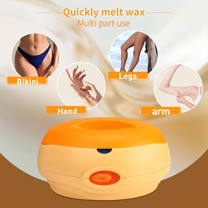 Paraffin Wax Bath Machine Paraffin Wax Machine for Hand and Feet with 4 Pcs Paraffin Bath Wax, Foot Wax Paraffin Foot Care Kit Hand Wax Machine Moisturizing and Exfoliating