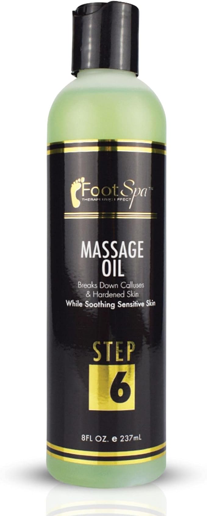 Foot SPA - Massage Oil, with Tea Tree, Pepper Mint, Eucalyptus Oil, 8 Oz - Professional Full Body Massage Therapy, Manicure, Pedicure - Relax Sore Muscles and Repair Dry Skin