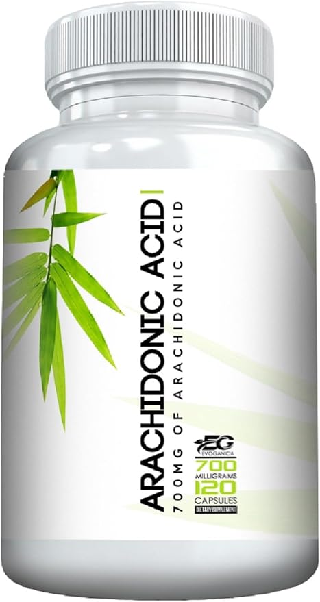 Arachidonic Acid - 700 Mgs Per Serving - 120 Servings Per Bottle - Max Strength - by Evoganica