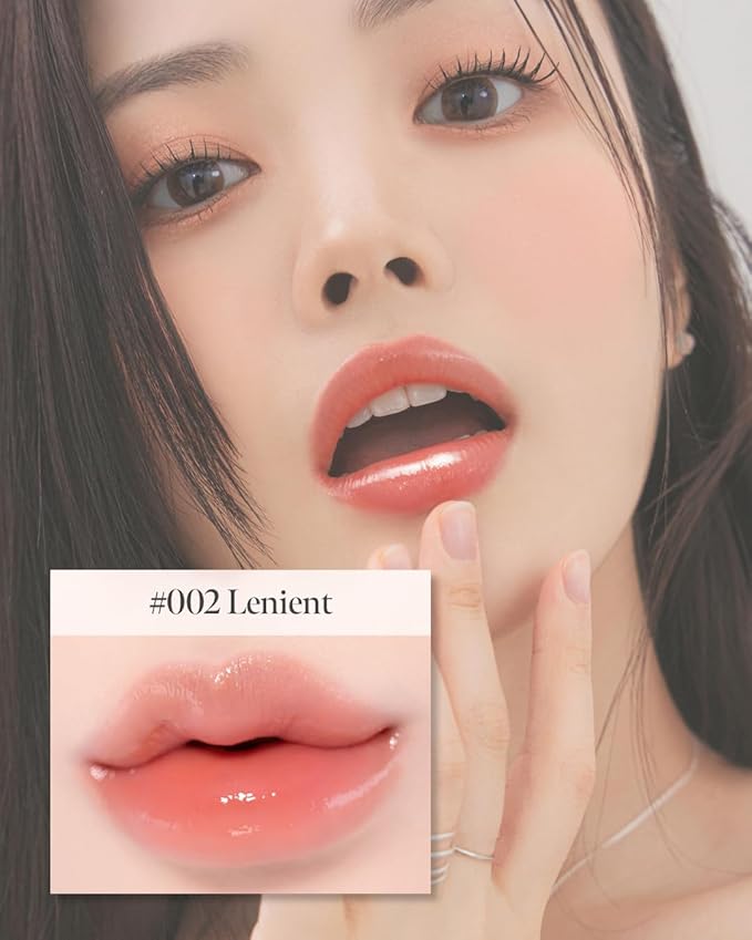 Volumizing Lip Fondue 02 Lenient 2g, 3-in-1 Melting Balm for Hydrating Lip Care, Plumping Volume and High-Gloss Water Glow, Infused with Rosehip Oil for Longlasting Moisture, Korean Makeup